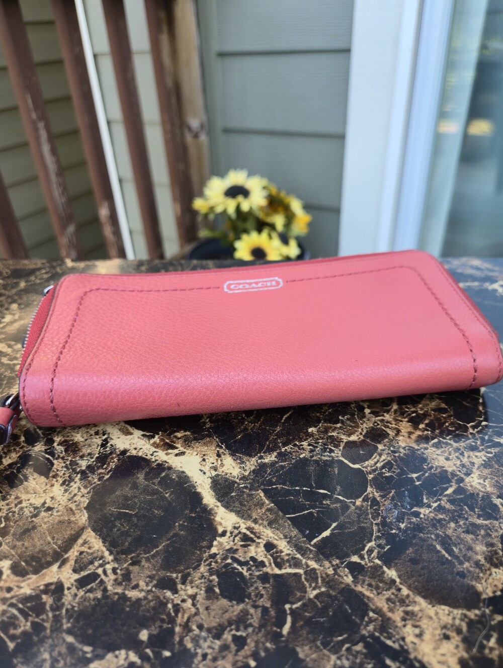 Coach Park Double Accordian Zip Wallet - Picture 10 of 13